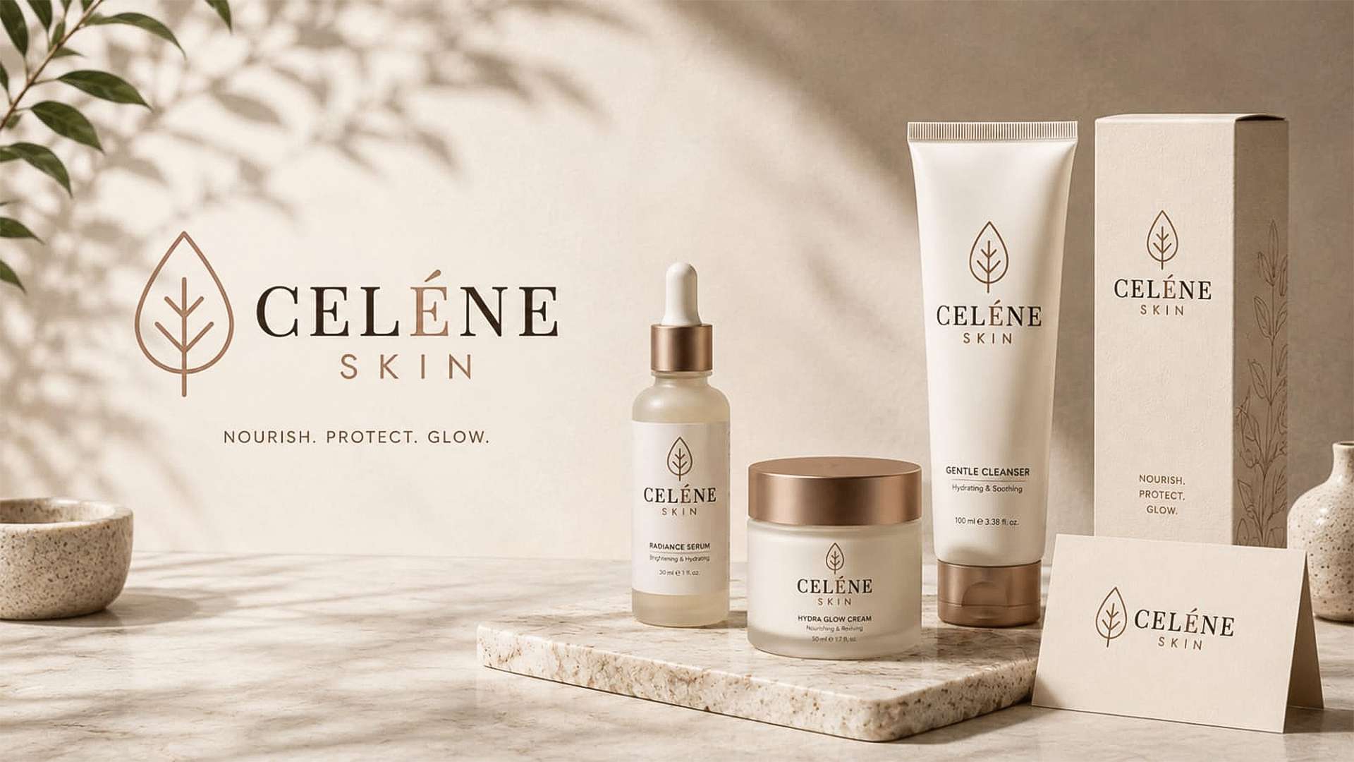 Celéne Skin brand identity